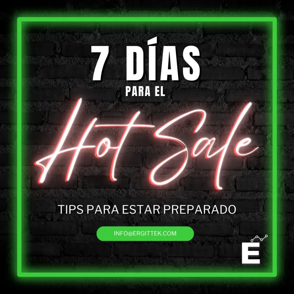 Hot Sale! Tips para estar preparado info@ergitek.com